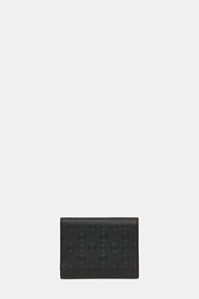 BLACK MONOGRAM WALLET 3