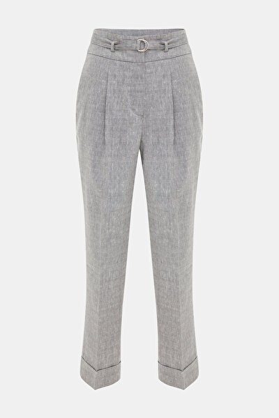 GRİ DAR PAÇA PANTOLON 4