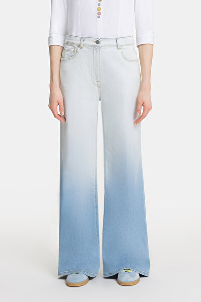 MAVİ DEGRADE BOL JEAN PANTOLON 3