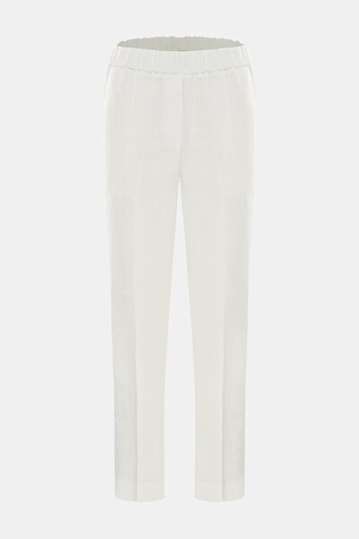 ECRU SKINNY LEG TROUSERS 5