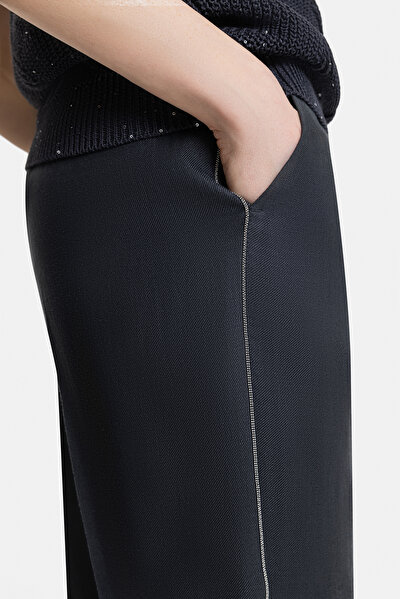LACİVERT KETEN PANTOLON 4