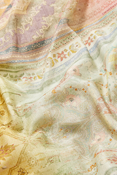 MULTİCOLOR FLORAL PATTERN MİDİ DRESS 4