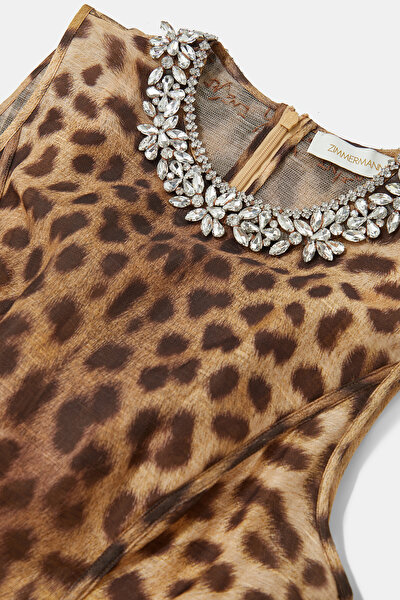 BROWN MİDİ DRESS 5