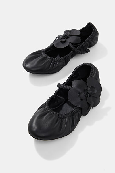BLACK FLAT SHOES 4