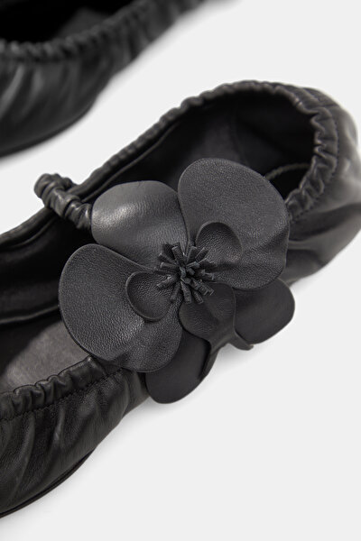BLACK FLAT SHOES 5