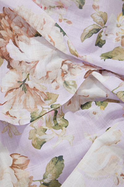 MULTİCOLOR FLORAL PATTERN MİDİ DRESS 4