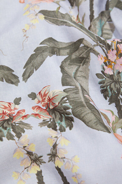 MULTİCOLOR FLORAL PATTERN MİDİ DRESS 8