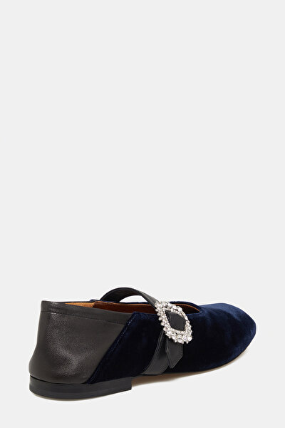 NAVY BLUE FLAT SHOESS 3