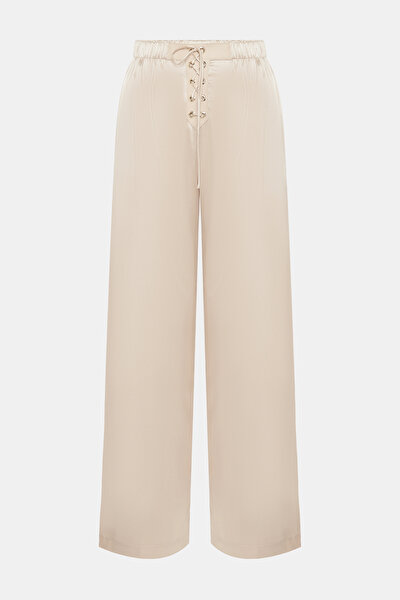 BEIGE WIDE LEG TROUSERS 5