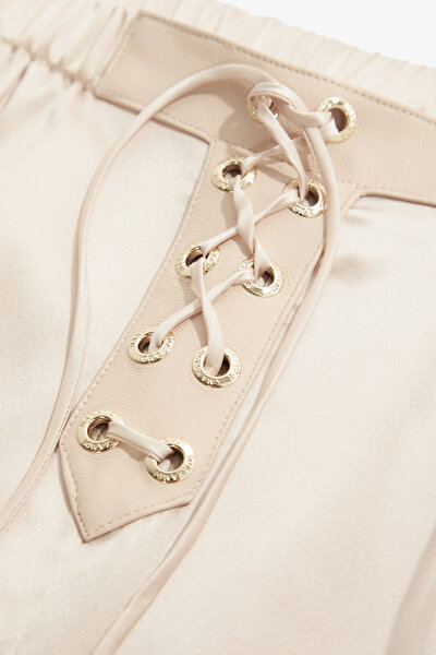 BEIGE WIDE LEG TROUSERS 8