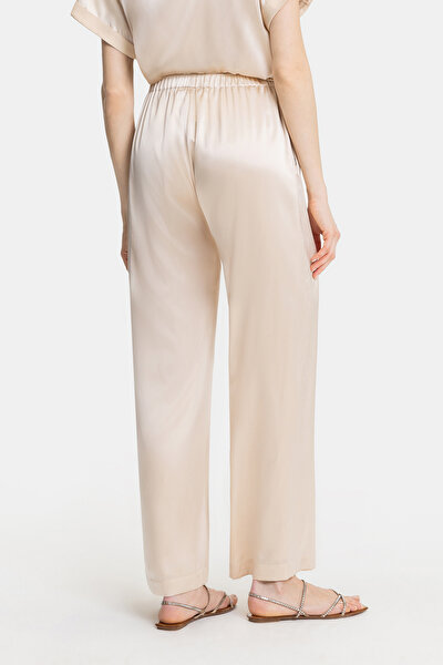 BEIGE WIDE LEG TROUSERS 3