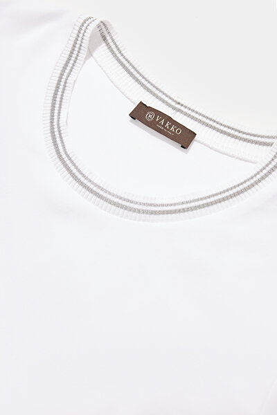 SILVER BASIC / ROUND NECKLINE SHORT SLEEVE TSHIRT 3