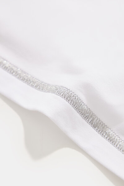 SILVER BASIC / ROUND NECKLINE SHORT SLEEVE TSHIRT 4