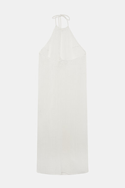 ECRU SLEEVELESS DRESS 5