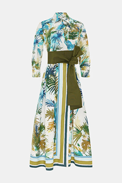 MULTICOLOR 3/4 SLEEVES DRESS 8