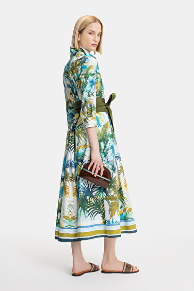 MULTICOLOR 3/4 SLEEVES DRESS 3