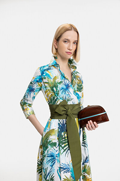 MULTICOLOR 3/4 SLEEVES DRESS 5