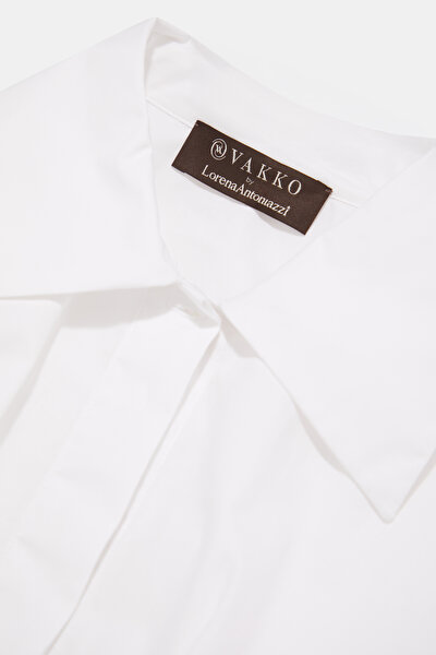 WHITE LONG SLEEVE MIDI DRESS 3