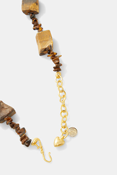 BROWN STONE NECKLACE 3