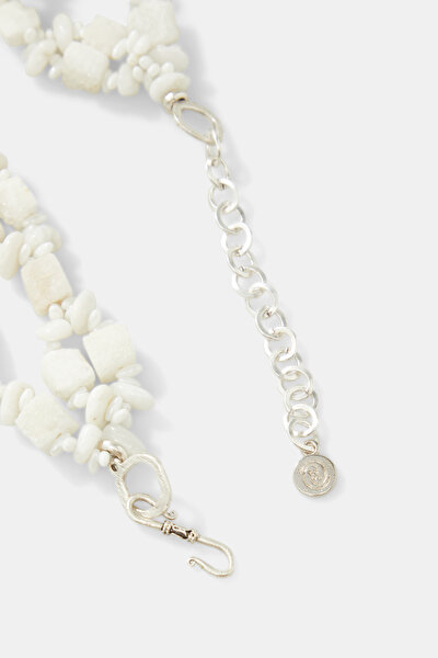 WHITE STONE NECKLACE 3