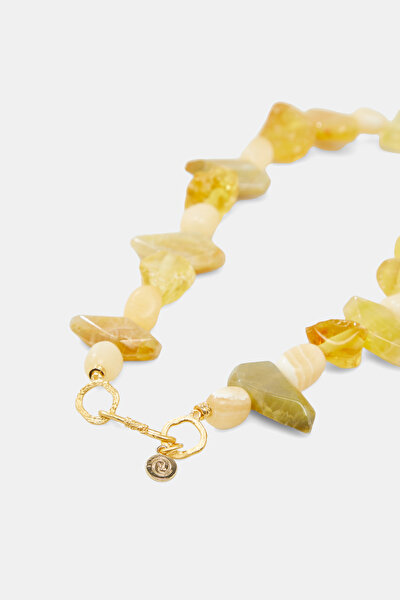 ORANGE STONE NECKLACE 3