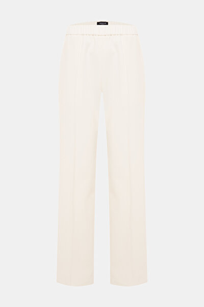 WHITE WIDE LEG TROUSERS 4