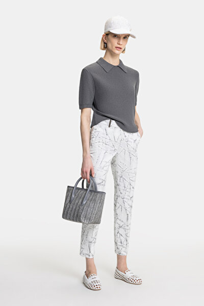 GREY POLO NECK SHORT SLEEVE BLOUSE 3