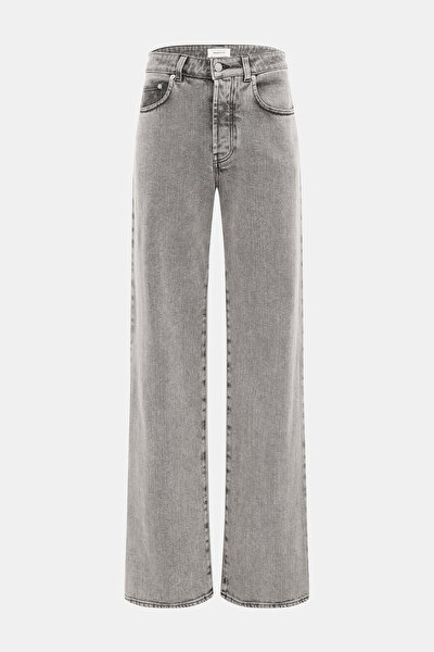 GRİ DÜZ KESİM JEAN PANTOLON 5