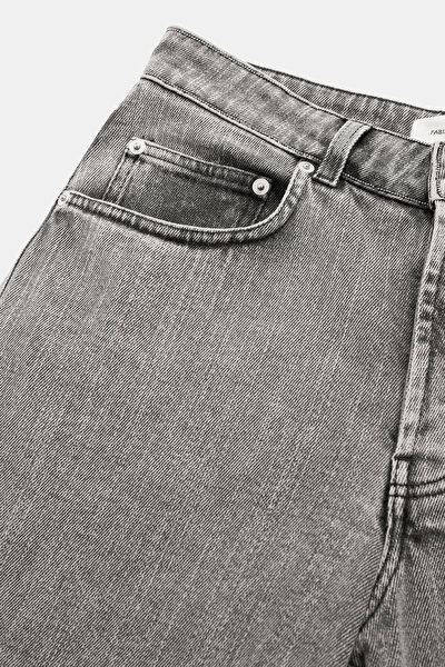 GRİ DÜZ KESİM JEAN PANTOLON 8