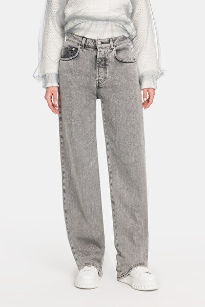 GRİ DÜZ KESİM JEAN PANTOLON 3