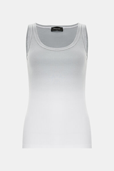 GRİ DEGRADE KOLSUZ T-SHIRT 4