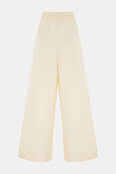 ECRU WIDE LEG TROUSERS 5