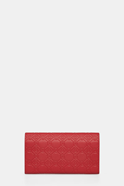 RED MONOGRAM LEATHER WALLET 3