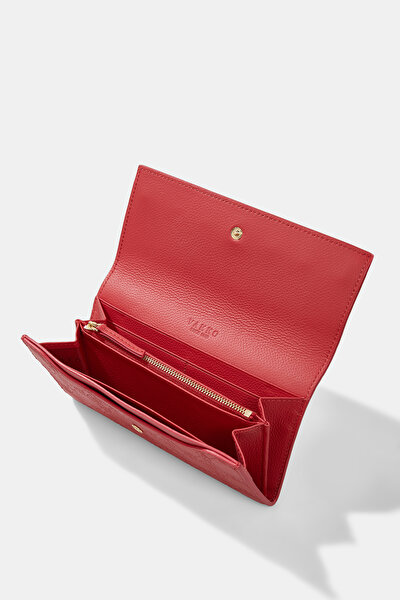 RED MONOGRAM LEATHER WALLET 5