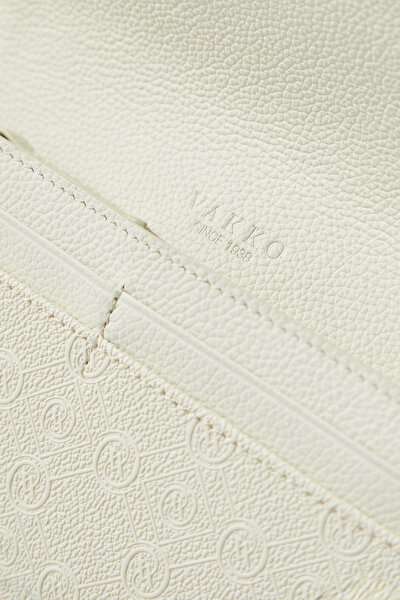 CREAM MONOGRAM WALLET 4