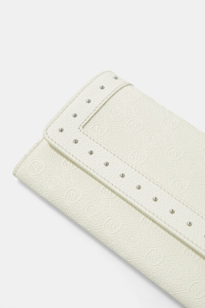 CREAM MONOGRAM WALLET 5