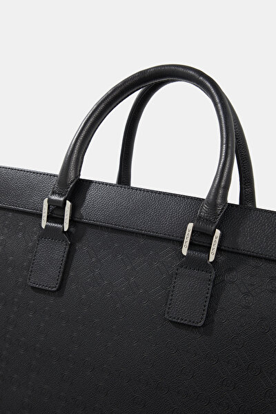 BLACK MONOGRAM BAG 5