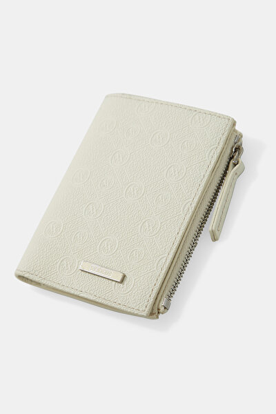 CREAM MONOGRAM WALLET 5