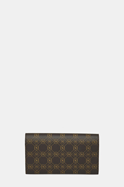 BEIGE MONOGRAM LEATHER WALLET 3