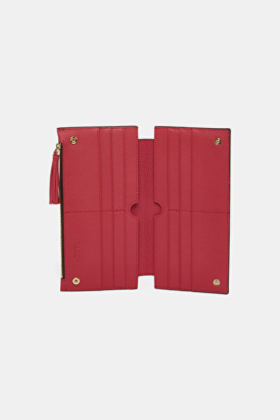 RED MONOGRAM LEATHER WALLET 4