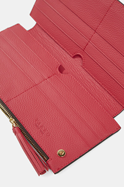 RED MONOGRAM LEATHER WALLET 5