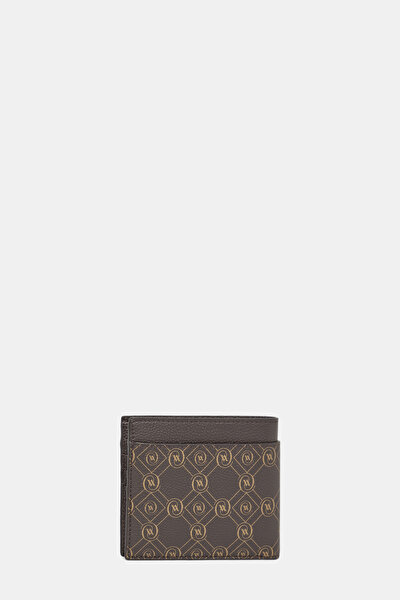 BEIGE MONOGRAM LEATHER WALLET 3