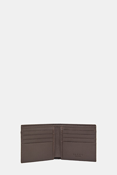 BEIGE MONOGRAM LEATHER WALLET 4