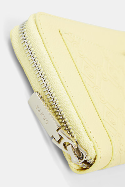 GREY MONOGRAM LEATHER WALLET 5