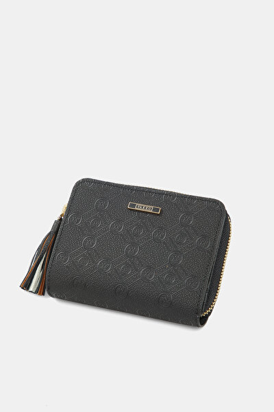 BLACK MONOGRAM WALLET 5