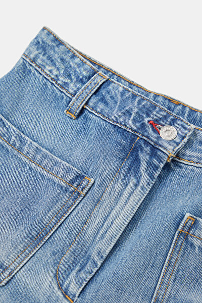 BLUE WIDE LEG TROUSERS 5