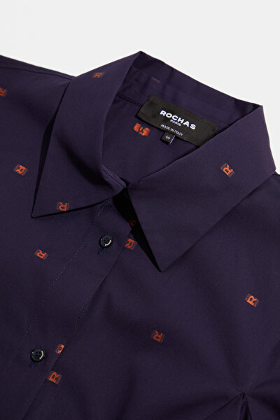 ORANGE DESIGN FILLED SHIRT 3