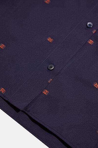 ORANGE DESIGN FILLED SHIRT 4