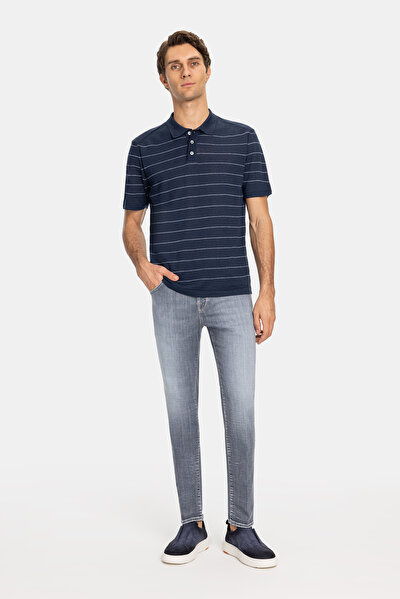 LACİVERT POLO YAKA KISA KOLLU T-SHIRT 3