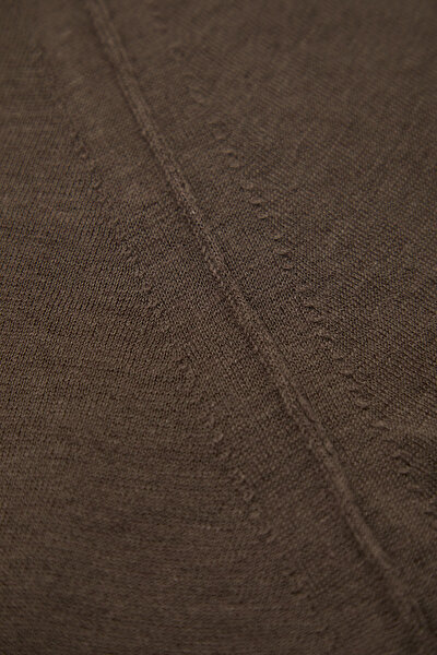 BROWN POLO NECK SHORT SLEEVE TSHIRT 4